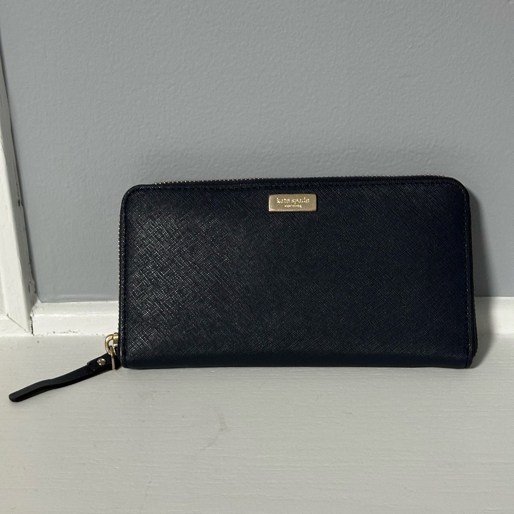 Kate Spade Navy Leather Wallet